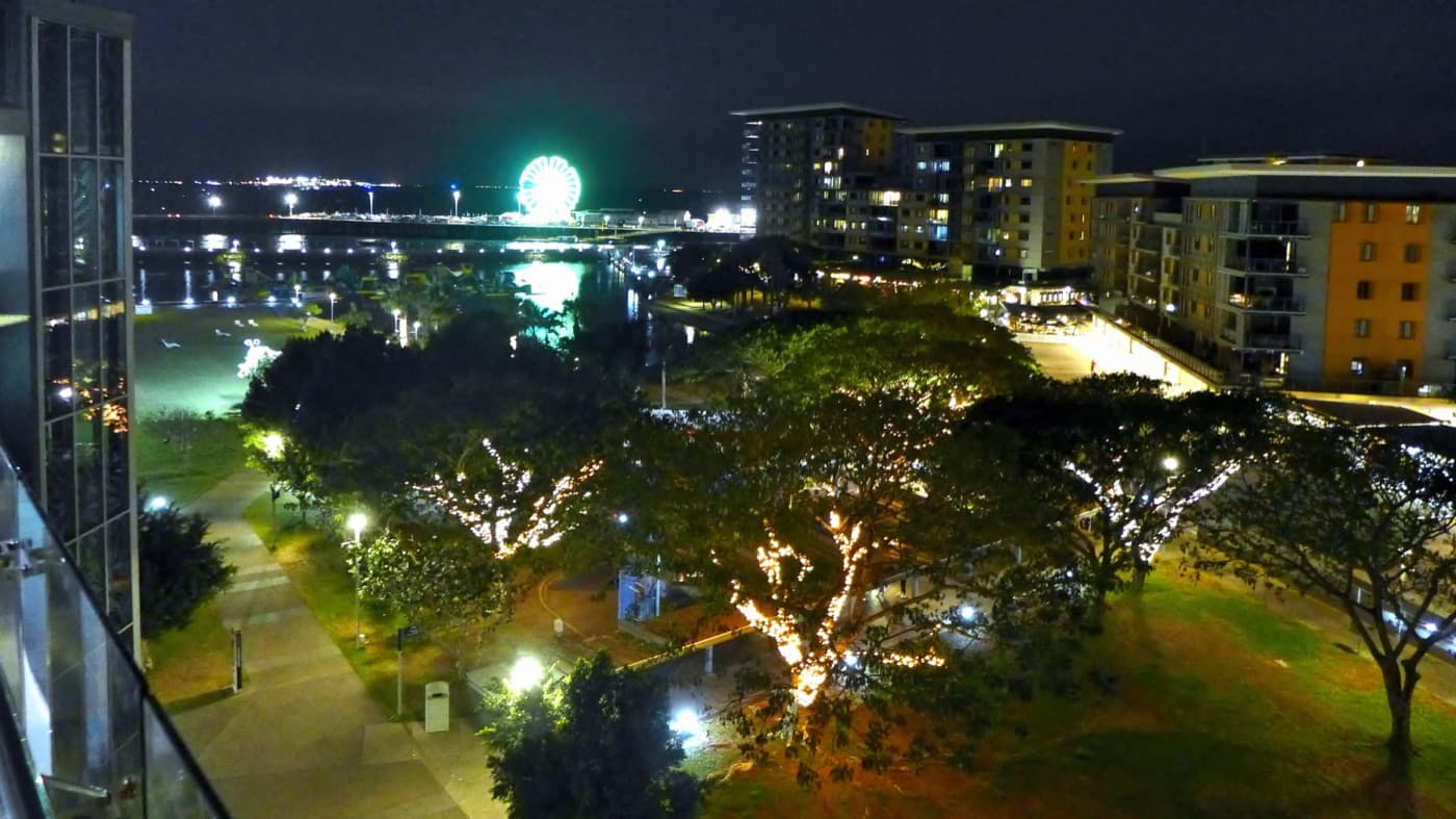 Darwin Waterfront Precinct and harbour on the Northern Territory coast