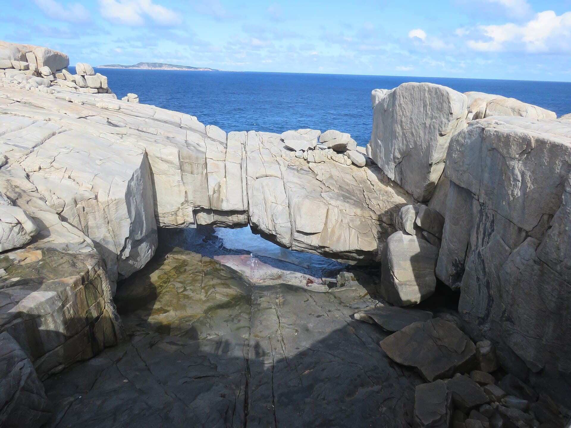 Natural Bridge rock arch at Torndirrup National Park near Albany