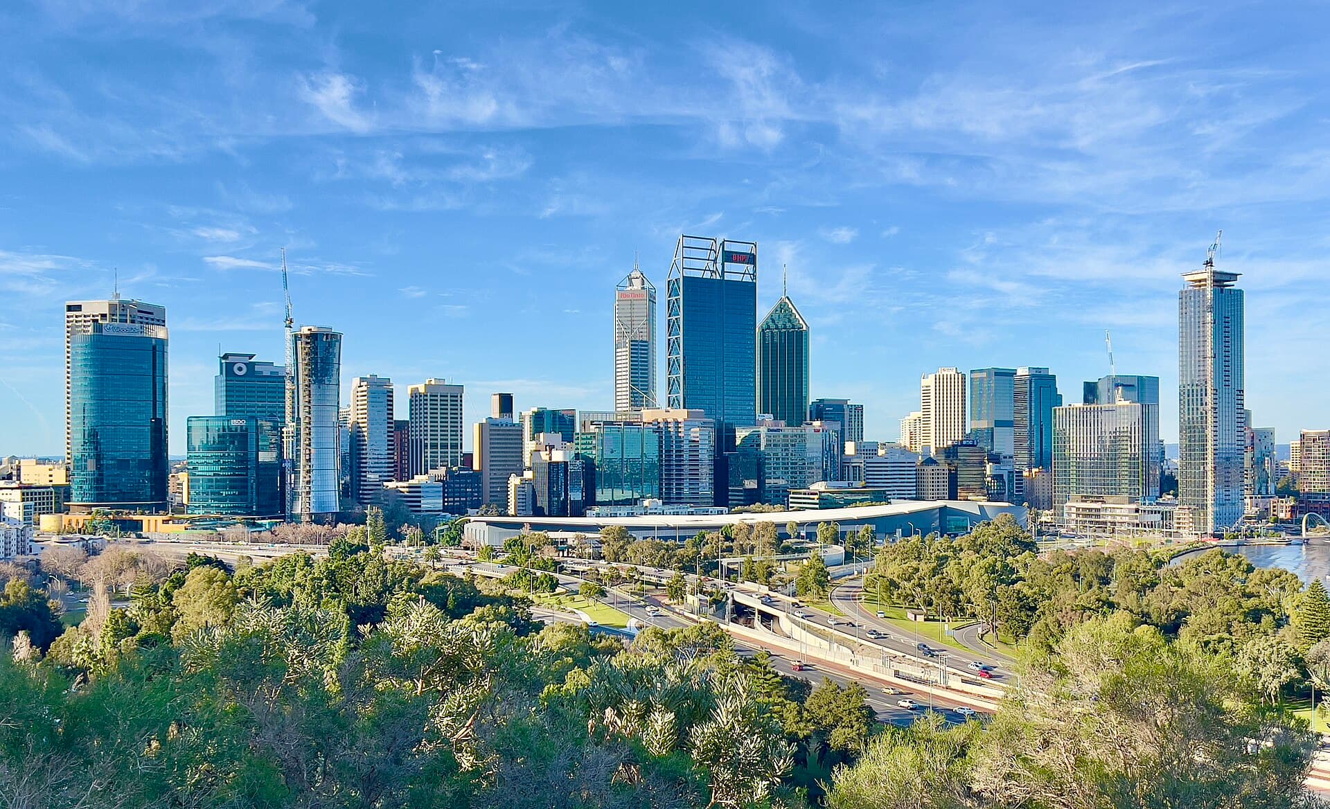 Perth CBD skyline from Kings Park